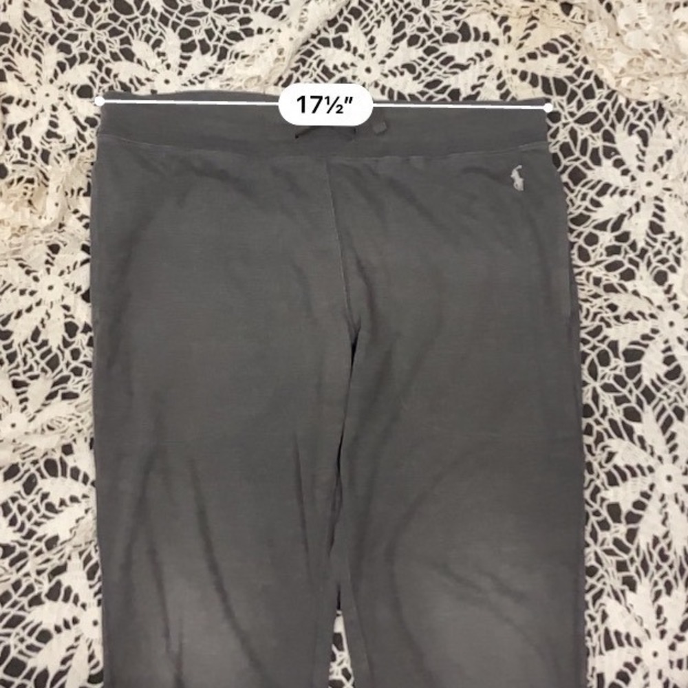 Polo Ralph Lauren Mens Grey Waffle Knit Jogger Sleepwear Lounge Pants Large - Picture 6 of 6